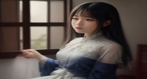 女性用户在现代简约卧室中用手机浏览silk女性向作品，夜晚灯光温柔，表情专注而愉悦